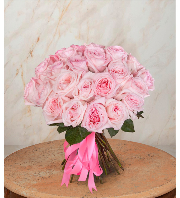 Букет-соло ароматных роз Pink OHara (15,25,35,51,75 или 101) – фото № 1