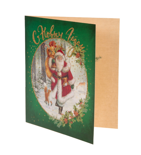 Открытка ручной работы С Новым Годом! OTK3632 – фото № 2