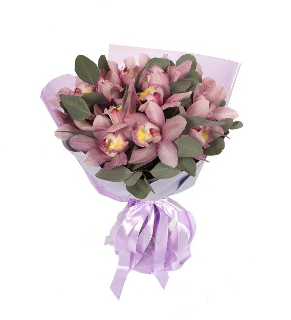 Букет-соло Розовые орхидеи (15,25,35,51,75 или 101) – фото № 5