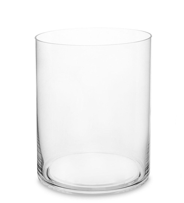 Glass vase-cylinder (25 cm) – photo #1