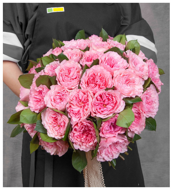 Букет-соло из пионовидных роз Mayras Rose (15,25,35,51,75 или 101) – фото № 5