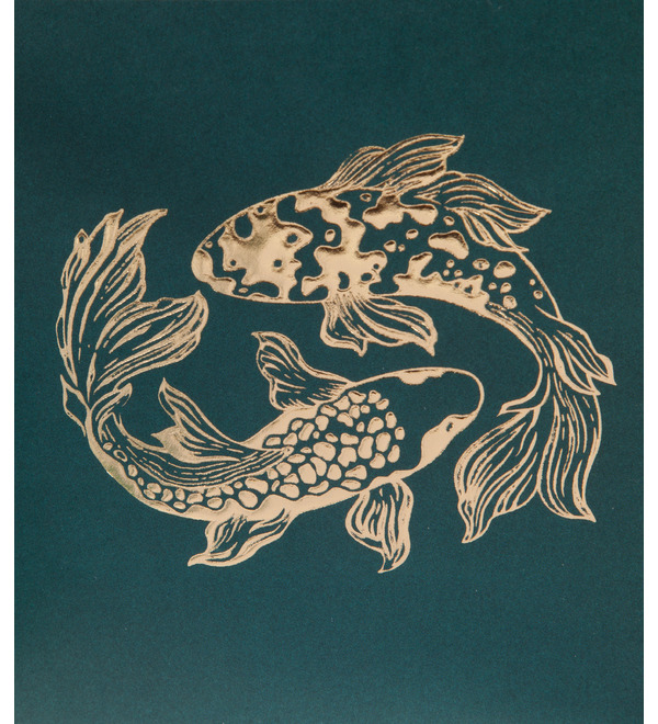 Handmade postcard Zodiac sign - Pisces – photo #3
