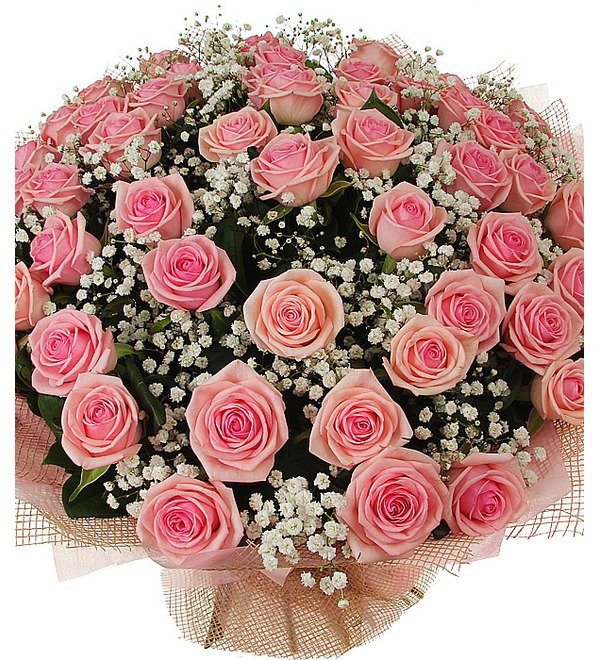 Bouquet of 51 Roses Best Spring Rose AT BR137 KAZ – photo #1