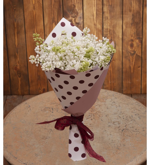 Bouquet-solo white lilac (5,7,9,15,21,25 or 35) – photo #1