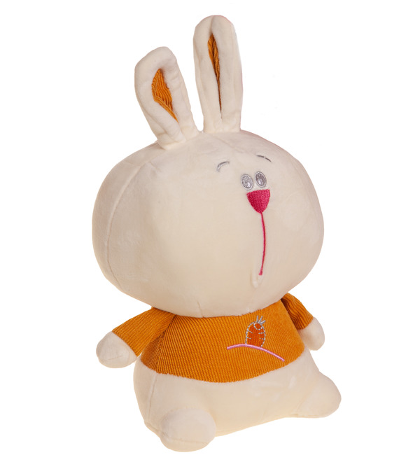 Soft toy Hare in a yellow sweater (28 cm) – photo #3