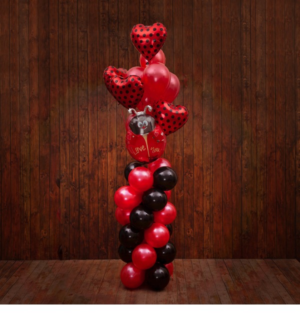 Balloon composition Ladybug – photo #1