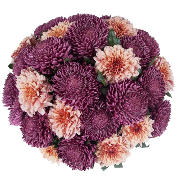 Bouquet of single-headed chrysanthemums Delicacy (21,35 or 51) – photo #3