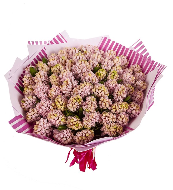 Bouquet-solo Pink hyacinths (15,25,51 or 75) – photo #5
