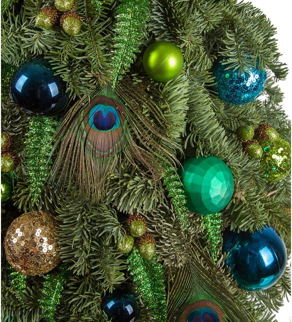 Christmas tree Riddle of a peacock (110, 150 or 200 cm) – photo #3