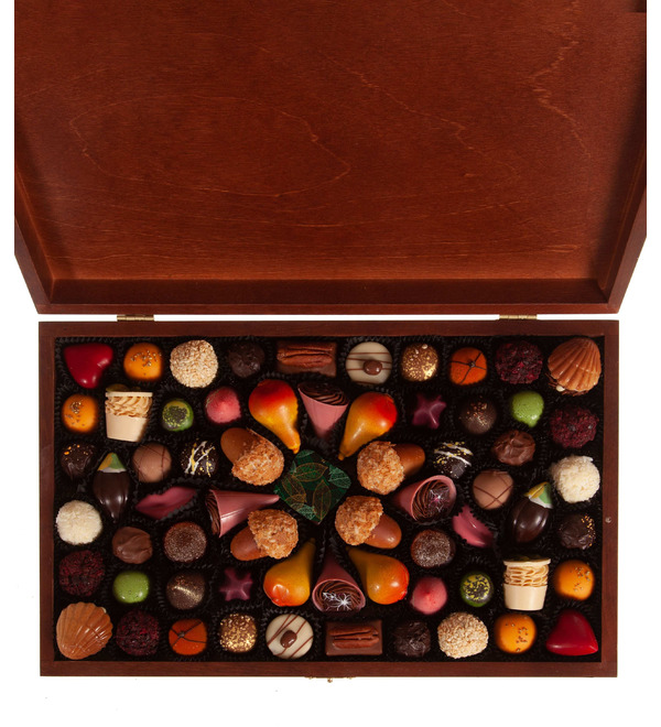 Конфеты ручной работы из бельгийского шоколада Весенняя шкатулка BIG – фото № 4