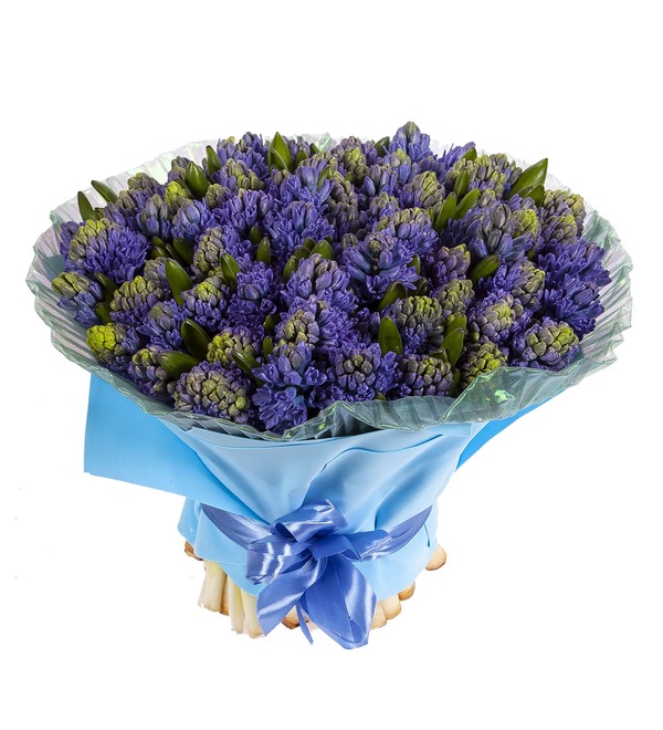Bouquet-solo Blue hyacinths (15,25,51 or 75) – photo #5