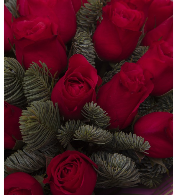 Bouquet-solo of Cherry roses (15,25,35,51 or 75) – photo #2