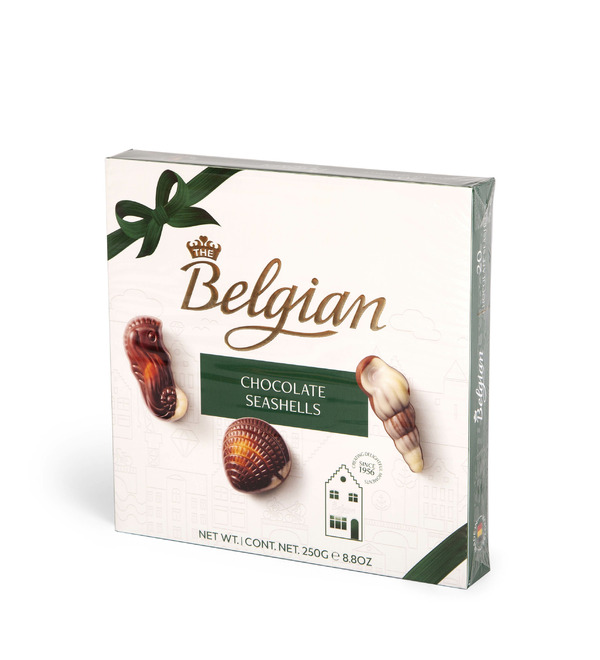 Шоколадные конфеты The Belgian Дары моря зелёный бант – фото № 2