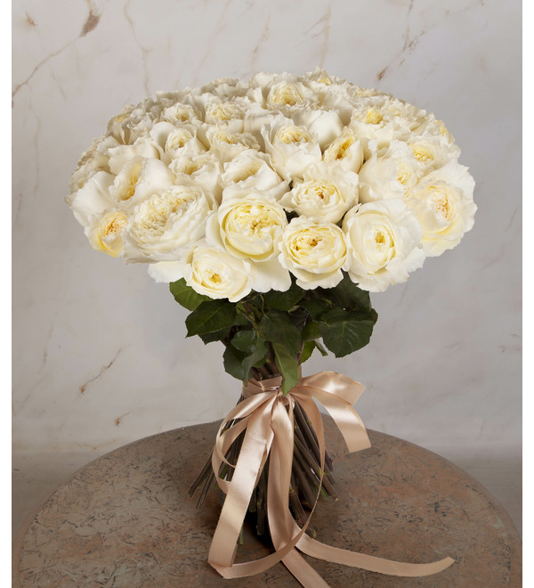 Букет-соло роз David Austin Patience (51, 75 или 101) – фото № 3