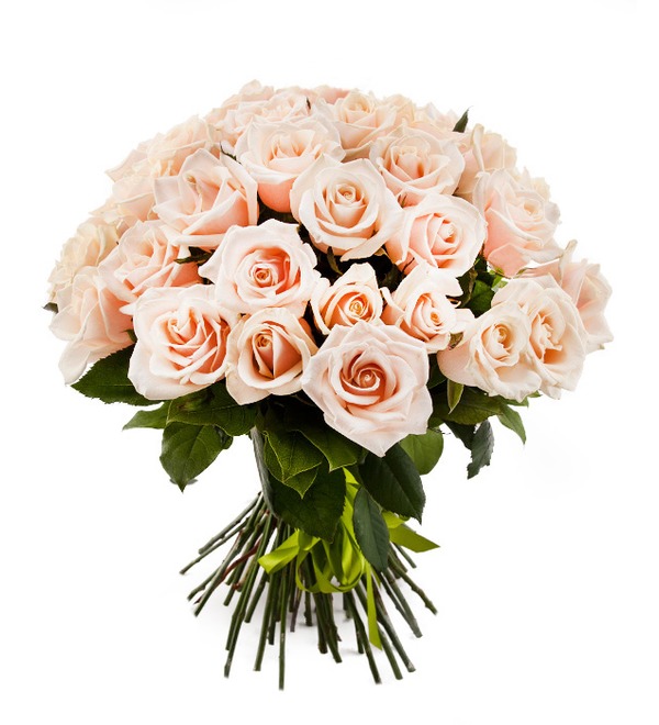 Букет из кремовой розы Гармония в любви (25, 51 или 101) BR102 ARA – фото № 2