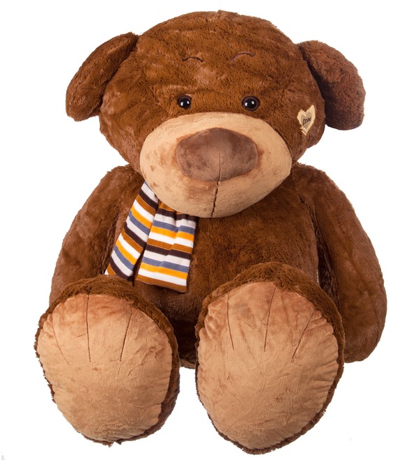 Мягкая игрушка Медведь в шарфе (80 см) – фото № 1