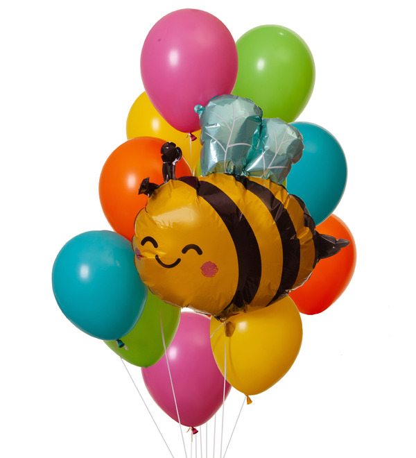Букет шаров Милая пчела – фото № 1