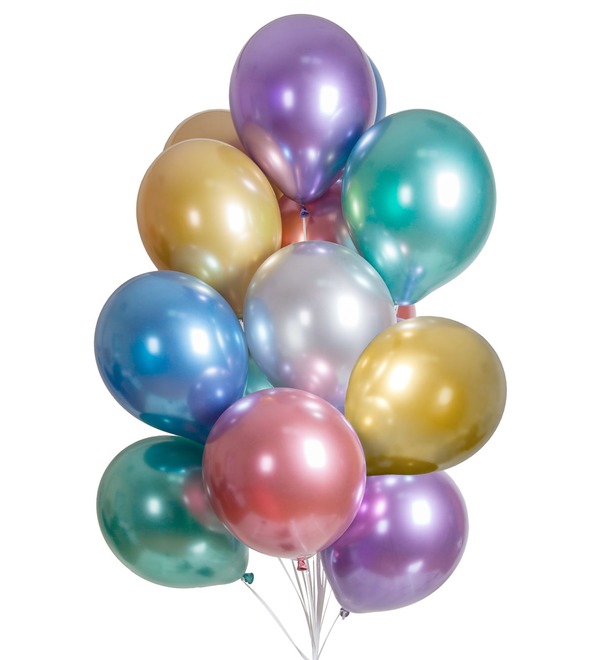 Bouquet of balloons Chrome (15 or 31 balloons) – photo #1
