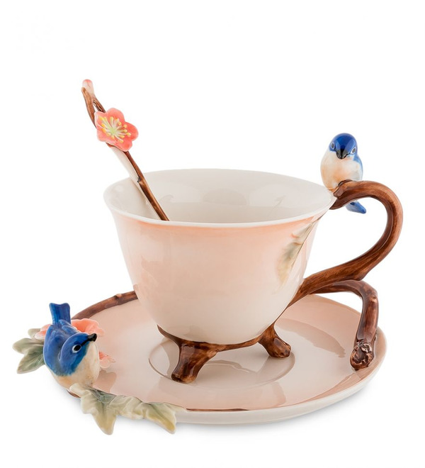 Tea pair Blue Birds (Pavone) – photo #1