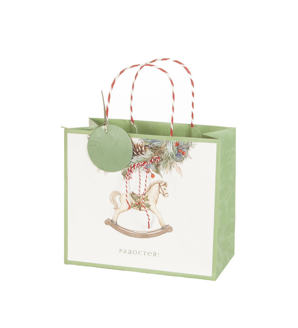 Подарочный пакет малый Радостей! – фото № 1