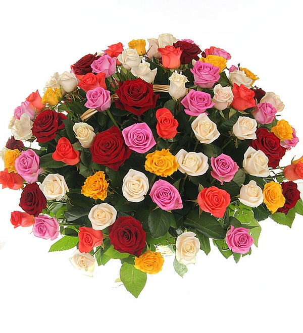 Композиция Праздничный салют (51, 101 или 201 роза) AR617 MAR – фото № 1