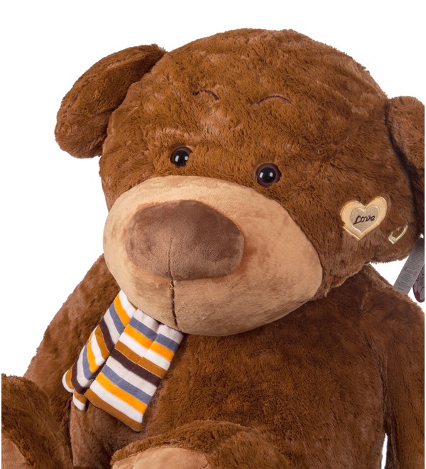 Мягкая игрушка Медведь в шарфе (80 см) – фото № 2