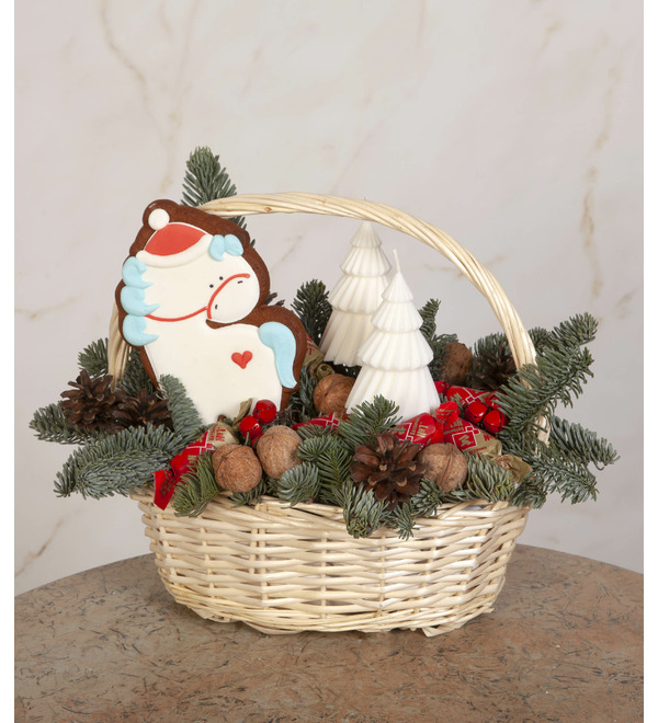 Подарочная корзина Милая лошадка – фото № 1