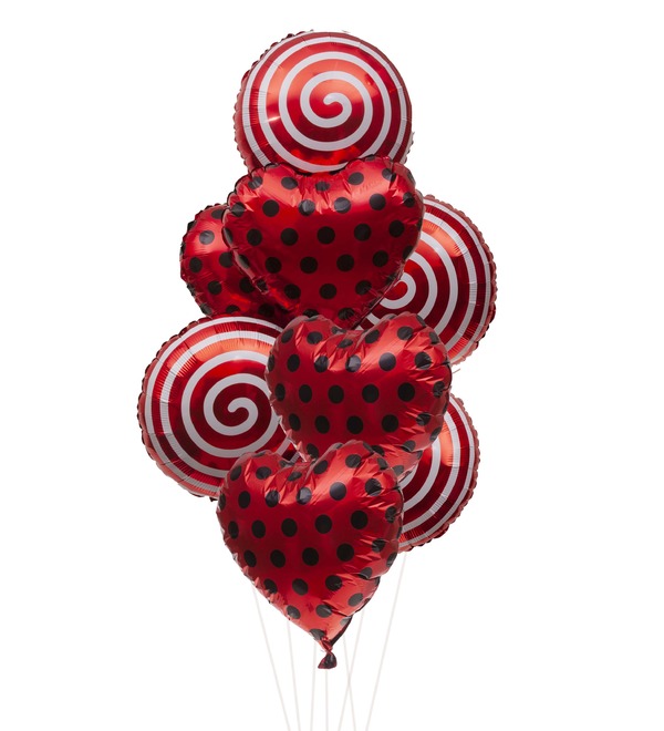 Bouquet of balloons Minx (9 or 19 balloons) – photo #1