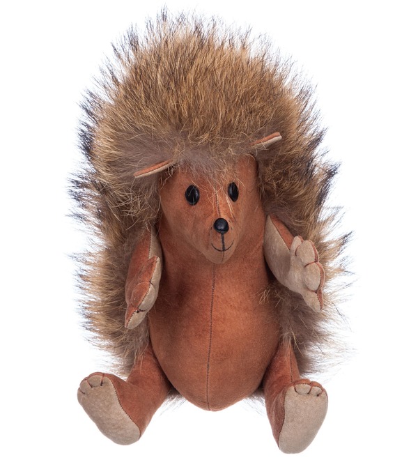Toy made of natural fur Hedgehog Venya – photo #1