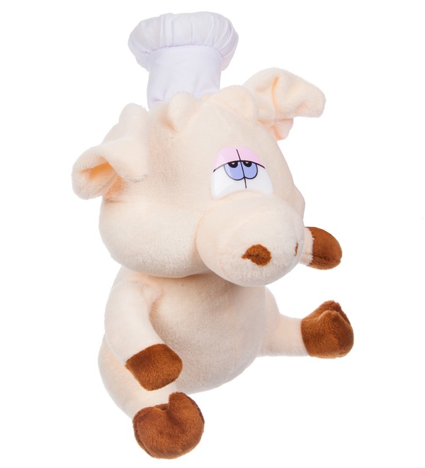 Soft toy Pig Cook (19 cm) – photo #3