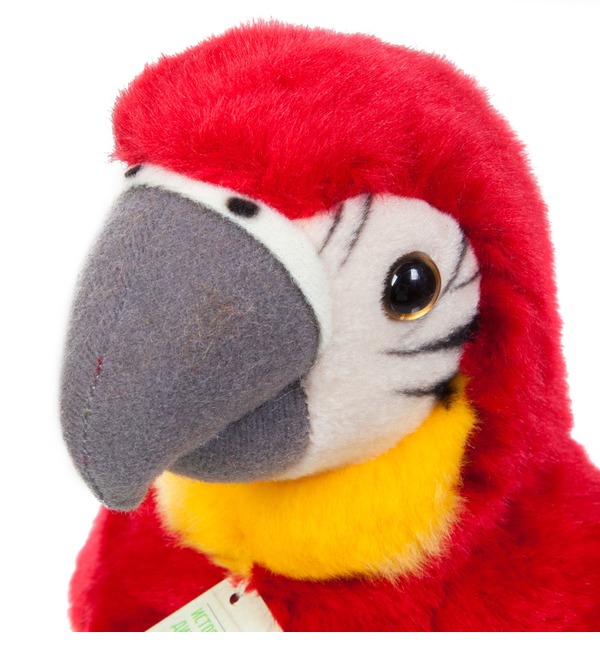Мягкая игрушка Красный попугай (18 см) – фото № 3