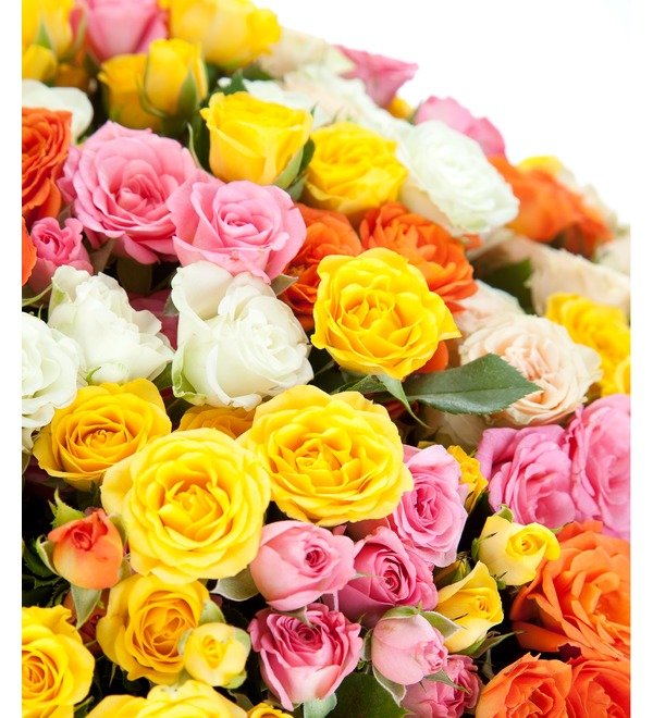Gift box with 101 bush roses Morocco AC907 BAD – photo #3