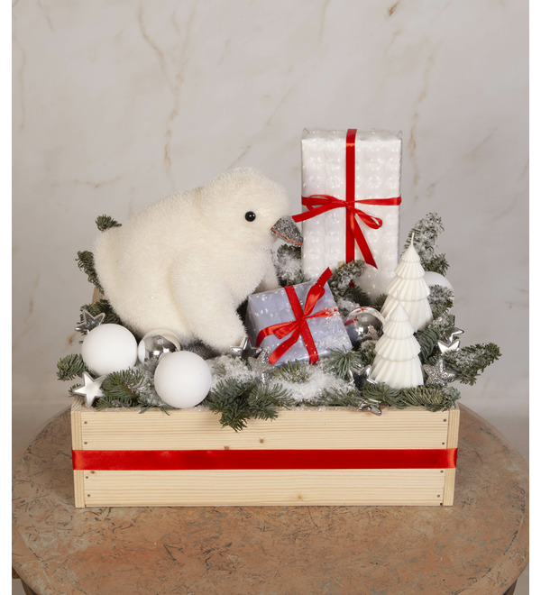 Подарочное кашпо Пингвинёнок – фото № 1