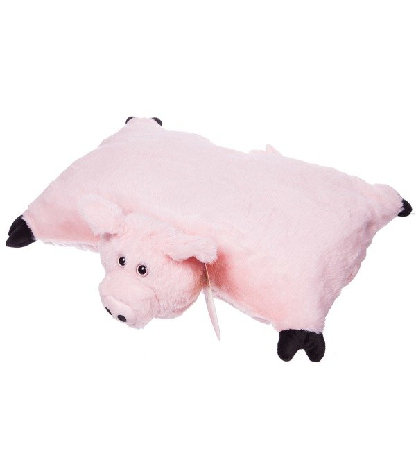 Мягкая игрушка-подушка Розовая Ховронья – фото № 4