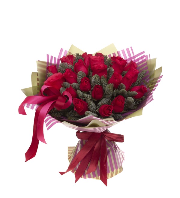 Bouquet-solo of Cherry roses (15,25,35,51 or 75) – photo #5