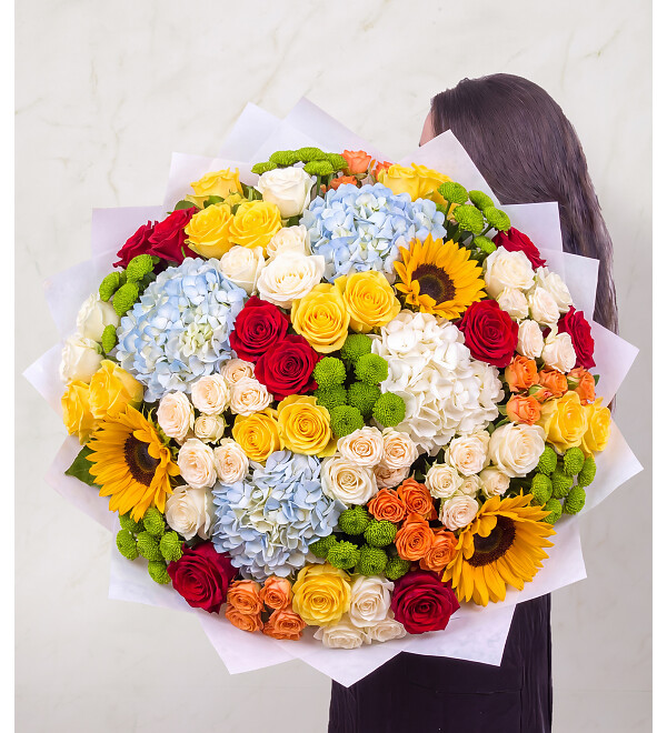 Bouquet-orchestra Rainbow in Hands – photo #1