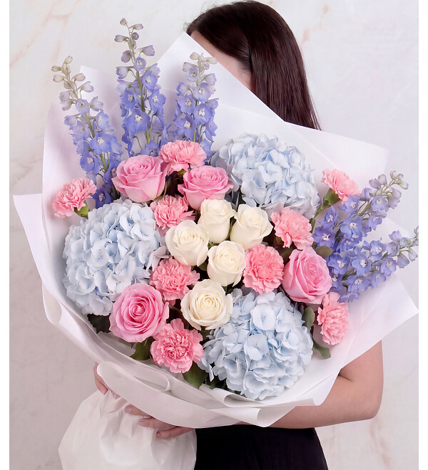Bouquet-orchestra Clouds and Roses – photo #1