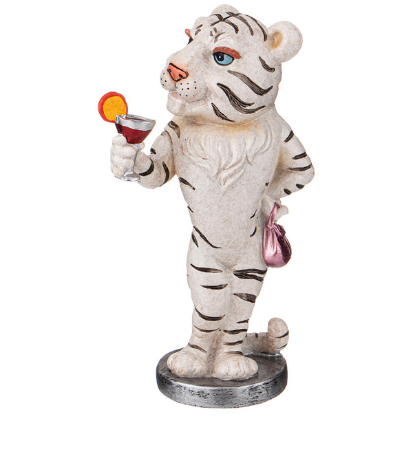 Figurine Tigger with cocktail – photo #1