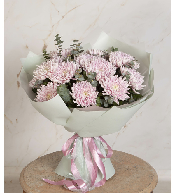 Bouquet-solo of Chrysanthemum Honeymoon – photo #1