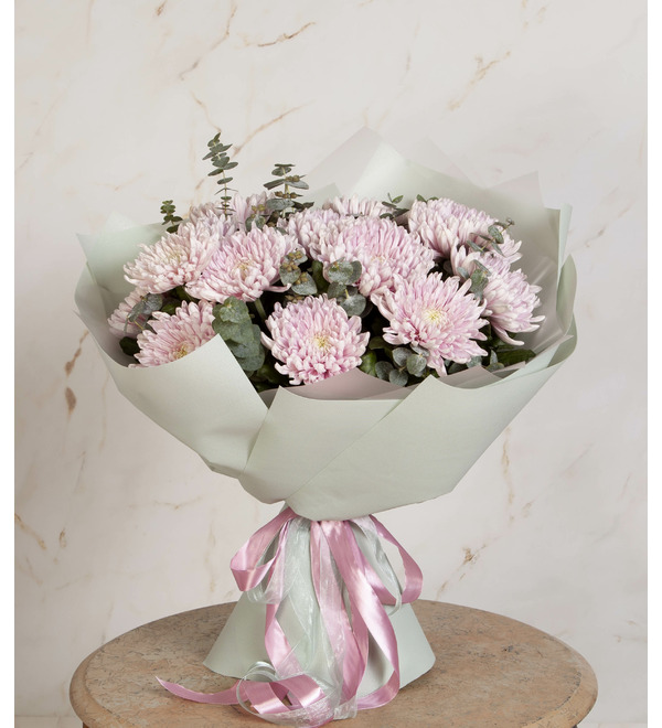 Bouquet-solo of Chrysanthemum Honeymoon – photo #3
