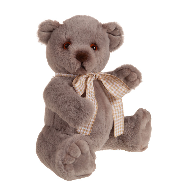 Handmade toy Little gray bear (30 cm) – photo #3