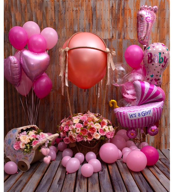 Decoration with balloons Happy Birthday to the Daughter! – photo #1