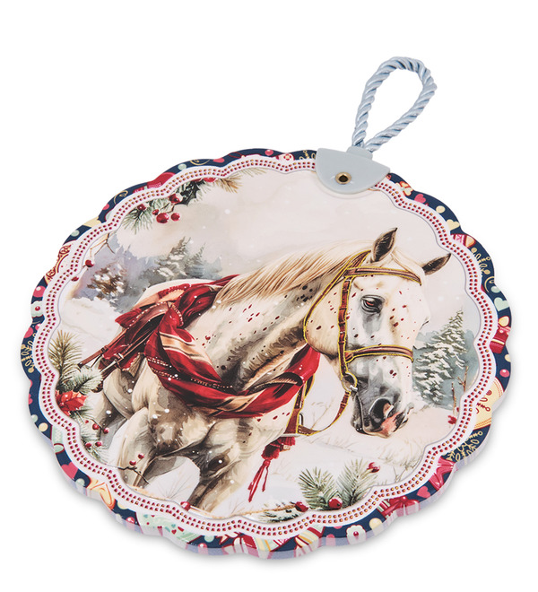Подставка под горячее Белый конь – фото № 2