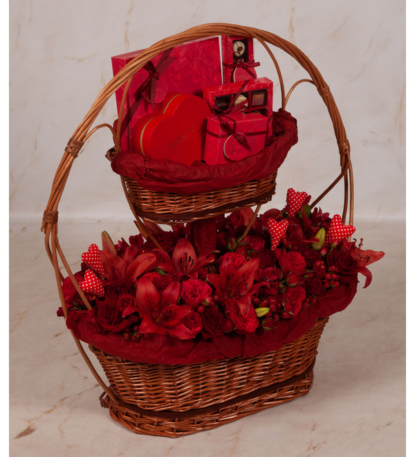 Gift basket In red style – photo #2