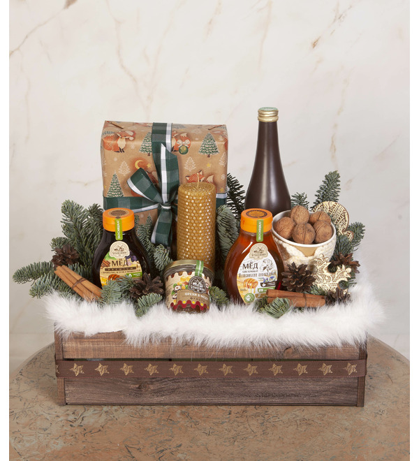 Подарочное кашпо Зимнее угощение – фото № 1