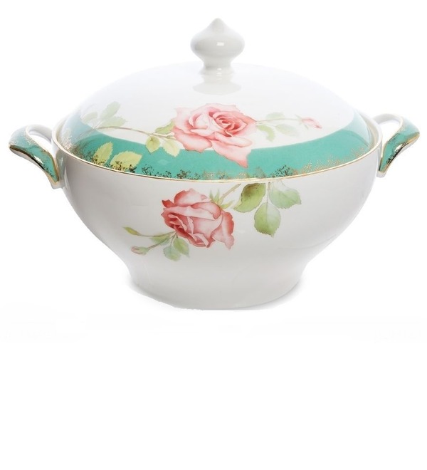 Tureen with lid Rose (Milano Rose Pavone) – photo #1