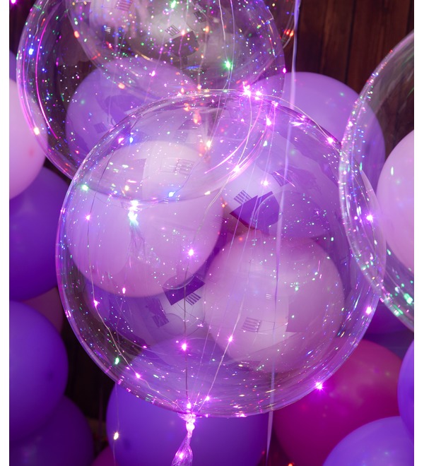 Decoration with balloons Magic flicker – photo #3