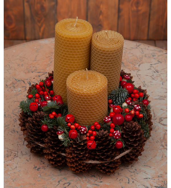 Composition Christmas candles – photo #1