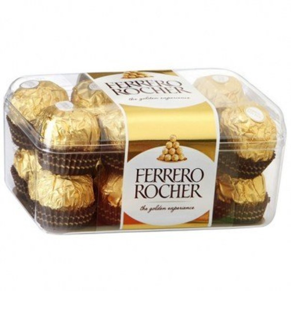 Шоколадные конфеты Ferrero Rocher подарочная упаковка, 200 г. KMN151 BAD – фото № 2