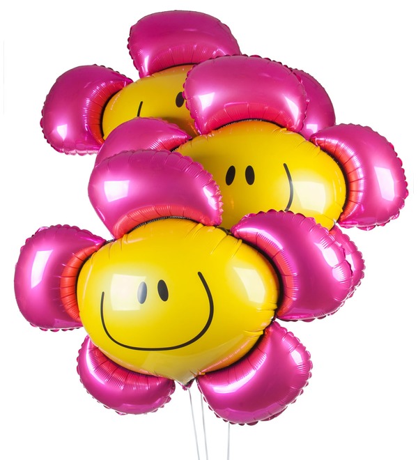 Bouquet of balloons Sun Smile (3 or 7 balloons) – photo #1